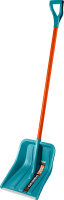 Лопата снеговая Grinda ProLine Fiber-400 400 мм пластиковая с алюминиевой планкой 39941