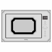 Микроволновая печь встраиваемая Korting KMI 825 RGW Микроволновая печь встраиваемая Korting KMI 825 RGW