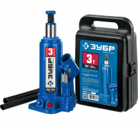 Домкрат бутылочный гидравлический Зубр 3т 192-374 мм в кейсе