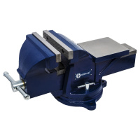 Тиски слесарные поворотные Кобальт, 200 мм, захват 220 мм, 35 кг, наковальня