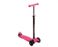 Самокат "Альфа Каприз" MAXI LED pink 4-22010