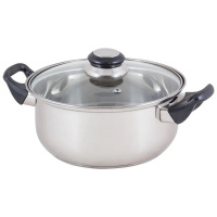 Кастрюля из нерж стали с кр. Mallony BAK-03 