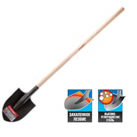 Лопата Зубр Мастер Фаворит штыковая, 290х205х1440мм 4-39501_z01