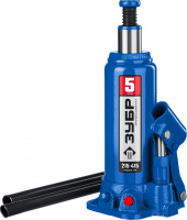 Домкрат бутылочный гидравлический Зубр 5т 215-415 мм без кейса