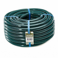 Шланг поливочный Военный 1/2 дюйма, 25 м, 3-х слойный, черно-зеленый