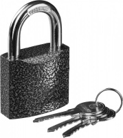 Замок Stayer "Standard" навесной, металлический корпус, закаленная дужка, 50 мм 37160-50