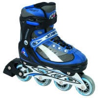 Роликовые коньки Joerex RO0604 бирюзовый р.31-34 мигающее колесо 4-597