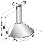 KHC_6930_RN Вытяжка Korting KHC 6930 RN