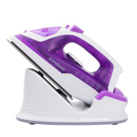 Утюг электрический Endever Delta-120 белый/лиловый