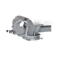 Тиски слесарные поворотные Кобальт, 150 мм, захват 150 мм, 14,5 кг, наковальня