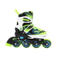 Коньки роликовые Альфа Каприз Galaxy Green раздв.полум. S (р.31-34) 4-26036