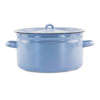 Кастрюля 5,5л Лысьвенские эмали Белый рябчик С-1617/Рб (без деколи)