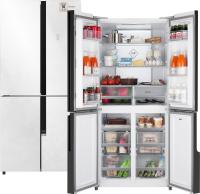 Холодильник Weissgauff WCD 450 White Rock Glass NoFrost Inverter