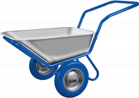 Тачка строительная двухколесная Зубр ПТ-500, 39914