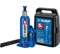 Домкрат бутылочный гидравлический Зубр 5т 215-415 мм в кейсе