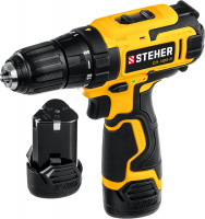 Дрель-шуруповерт Steher CD-120-2 2 АКБ (2Ач), в кейсе