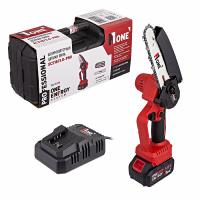 Пила цепная аккумуляторная мини Number one ECS18/3.0-PRO (18В,Li-ion,1х3Ач, шина 15см,цепь1/4х1,1х37зв)