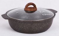 Кастрюля-жаровня Kukmara "Granit Ultra", 4 л, жго41а