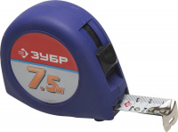 Рулетка Зубр 34016-8 "СТАНДАРТ", корпус с резиновым напылением, 7,5м/25мм