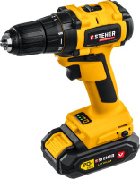 Дрель-шуруповерт Steher CD-200-1 1 АКБ (2Ач), в кейсе
