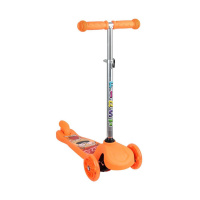 Самокат Альфа Каприз FIRST LED orange