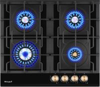 Варочная поверхность газовая Weissgauff HGG 641 BV Volcano Burner Nano Glass