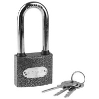 Замок Зубр "Мастер" навесной, металлический корпус, удлиненная закаленная дужка, 38мм 3712-38-1