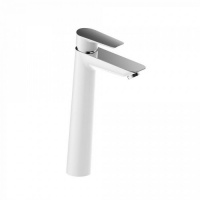 Смеситель для раковины высокий Iddis Cloud CLOSB01i01 белый/хром