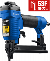 Степлер (скобозабиватель) пневматический Зубр Профессионал 53F-22 скобы тип 53F 31935