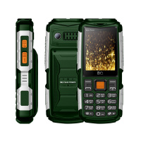 Сотовый телефон BQ 2430 Tank Power Green+Silver