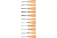 Набор Dexx: Стамески фигурные "МИНИ" с деревянной ручкой, 11шт 1834-H11_z01