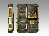 Сотовый телефон BQ 2430 Tank Power Camouflage+Gold
