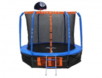 Батут Ecos BS-10FT-3 10' с сеткой, лесенкой и баскетбольным кольцом 4-25847