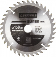 Диск пильный "Super-Line" по дереву, 150х20мм, 36Т, Stayer 3682-150-20-36