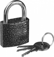 Замок Stayer "Standard" навесной, металлический корпус, закаленная дужка, 38мм 37160-38