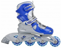 Коньки роликовые Альфа Каприз Teddy blue раздв.полум. XS (р.26-29) 4-3872