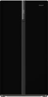 Холодильник Weissgauff WSBS 500 Inverter NoFrost Black Glass