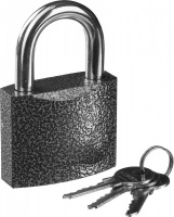 Замок Stayer "Standard" навесной, металлический корпус, закаленная дужка, 63 мм 37160-60