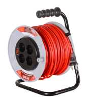 Удлинитель силовой на катушке Ресанта СУ-2х1-50/2 (с выкл., 4 розетки)