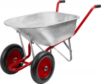 Тачка садово-строительная двухколесная Зубр Т-21, 39952