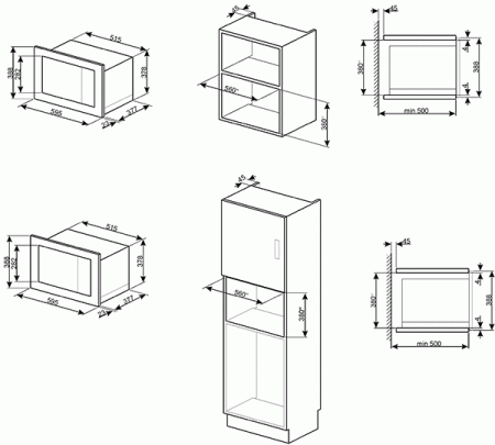 Встраиваемая микроволновая печь Smeg FMI325X
