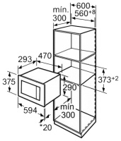 Встраиваемая микроволновая печь Weissgauff HMT-206