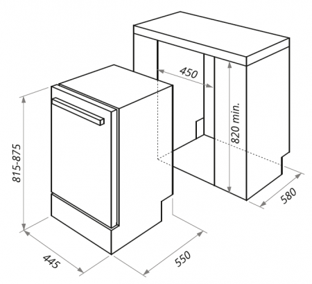 Посудомоечная машина Maunfeld MLP-08B