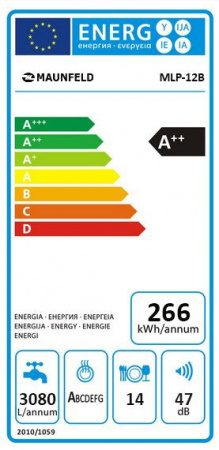 Посудомоечная машина встраиваемая Maunfeld MLP-12B