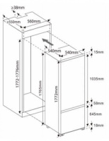 IKG_180_0 Встраиваемый холодильник Graude IKG 180.0