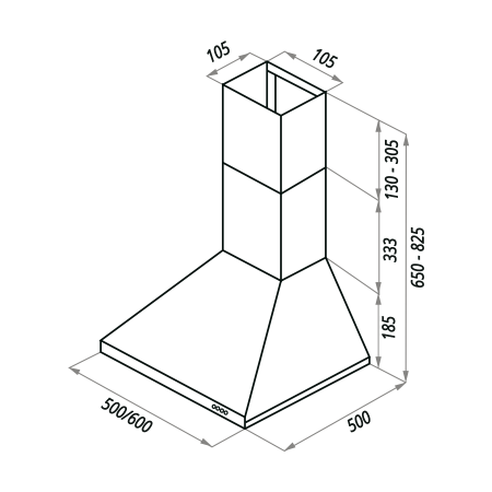 Вытяжка Maunfeld Aire 50 White