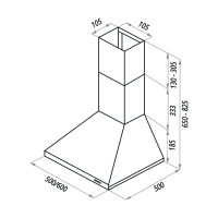 Вытяжка Maunfeld Aire 60 White