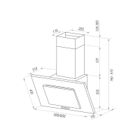 TOWER_C_60_BLACK Вытяжка Maunfeld Tower C 60 Black