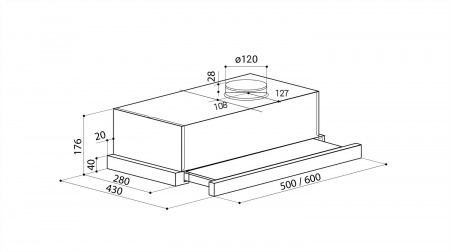 Вытяжка Lex Hubble 500 Inox