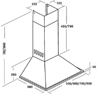 Вытяжка Weissgauff Sigma 60 PB WH